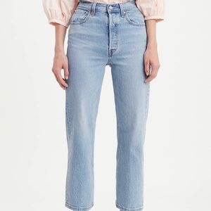 Levi’s Ribcage Ankle Straight Cropped 24 Tango